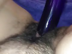Brunette, Dildo, Hairy, Masturbation